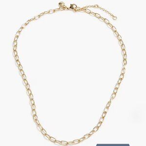 J. Crew Long paper-clip charm chain, NWT